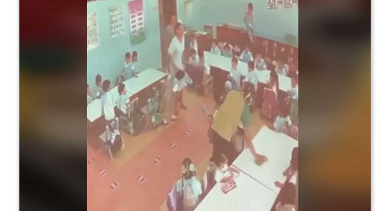 Onlookers to child beating face action