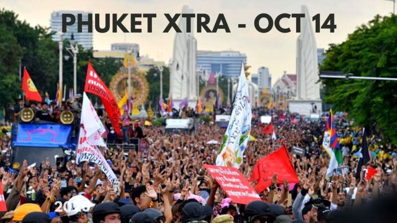 PHUKET XTRA: VIDEO: Protesters march in Bangkok! Electrical fire on Bangla? || October 14