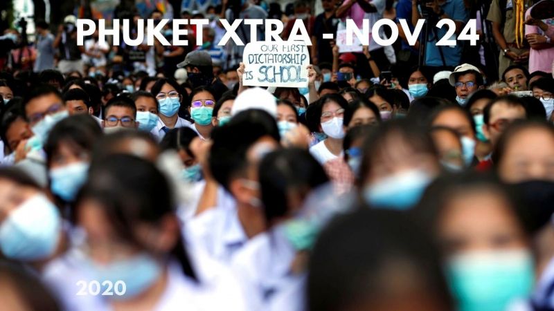 PHUKET XTRA: VIDEO: Protesters’ next rally: Crown Property Bureau! No drugs found in ’drug bust’? || November 24