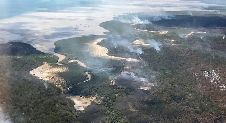 Australia bushfire rips through heritage-listed island