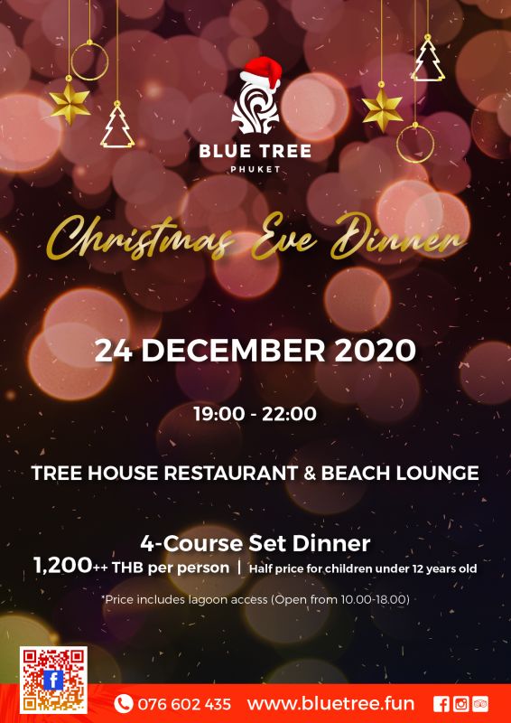 Blue Tree Christmas Eve Dinner