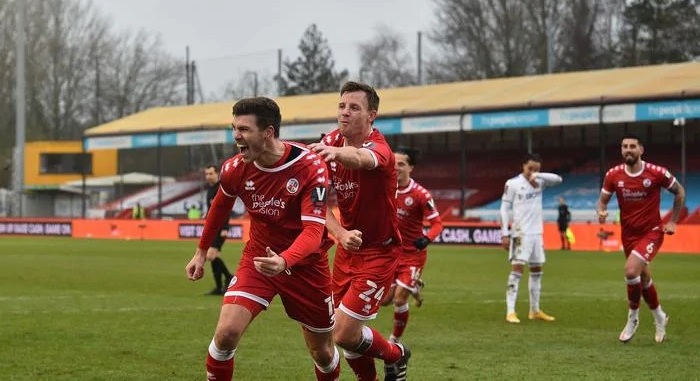 Leeds stunned by fourth-tier Crawley in FA Cup as Spurs crush Marine