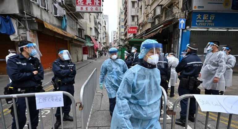Hong Kong leader defends ‘ambush lockdown’ tactics