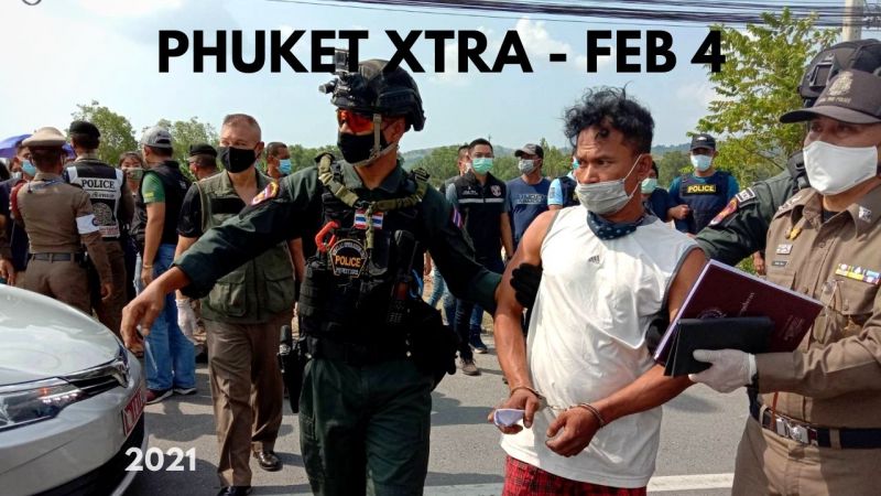 PHUKET XTRA: VIDEO: Fugitive husband caught! Students flee as principal brandishes gun at assembly! || February 4