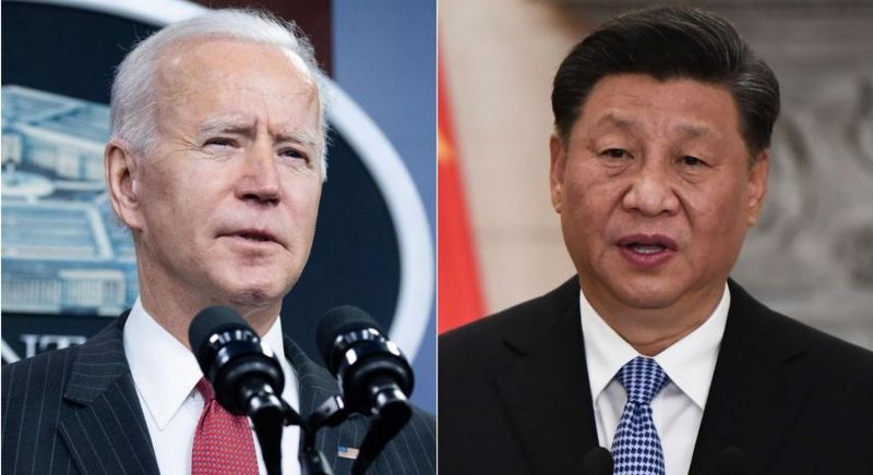 Biden presses Xi on HK, Xinjiang in first phone call
