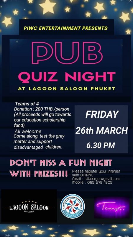 PIWC Pub Quiz March 2021