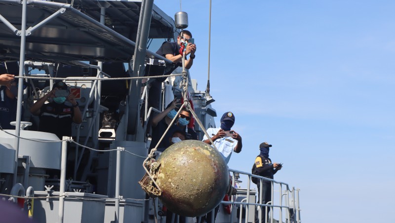 Space junk fuel tank safely recovered off Phuket