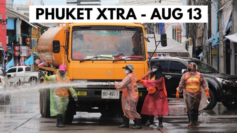 PHUKET XTRA: VIDEO: Covid infections continue to climb, Mass screening in lockdown area |:| August 13