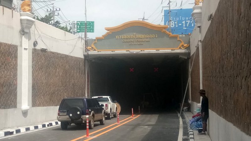 Chalong Underpass closed during day for two weeks for maintenance