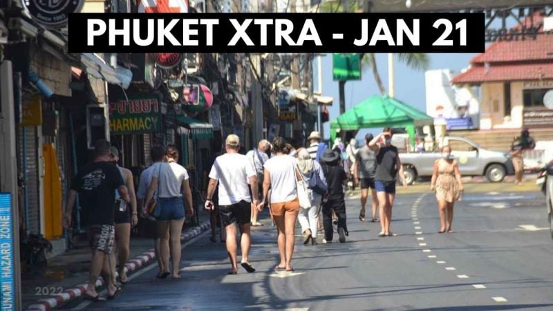 PHUKET XTRA: VIDEO: Face mask warnings, Bangkok transit flights, Crocodile swims to Surin Beach? || January 21