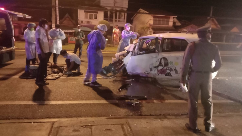 Woman killed as Belgian expat wipes out on rain-wet road