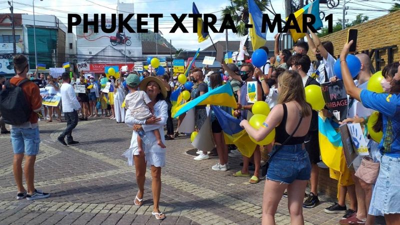 PHUKET XTRA: VIDEO: Calls for peace from Phuket Russians, Ukrainians! Eased requirements in effect || March 1
