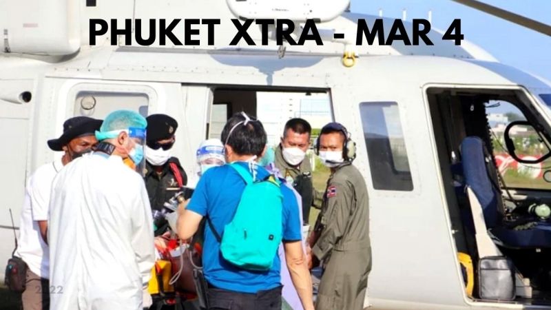 PHUKET XTRA: VIDEO: Diver revived after 1-hour of CPR & airlifted to Phuket || March 4