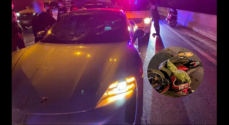 Top cop’s son crashes Porsche into motorcycle, rider killed
