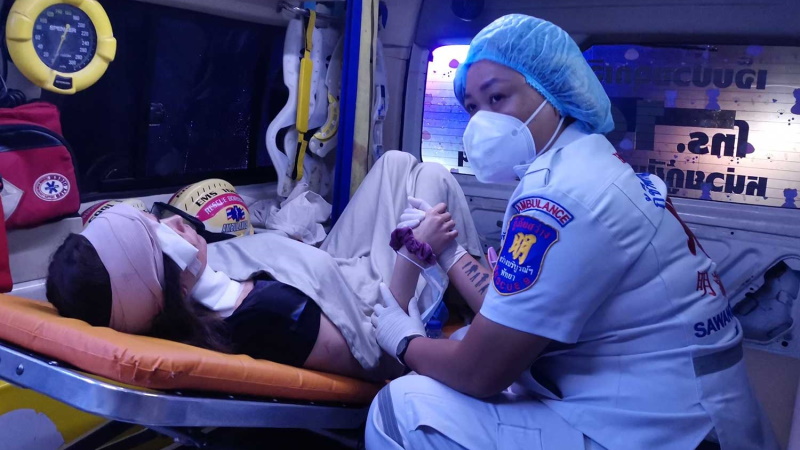 Foreign woman attacked in Chon Buri