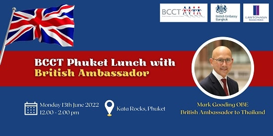 BCCT PHUKET LUNCHEON WITH BRITISH AMBASSADOR