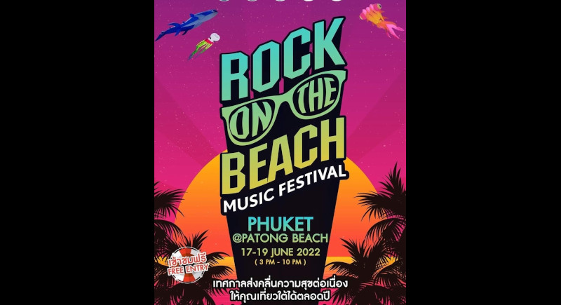 Patong to host ‘Rock on the Beach Music Festival’
