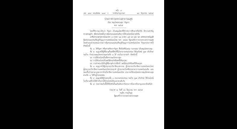 Some cannabis regulations issued