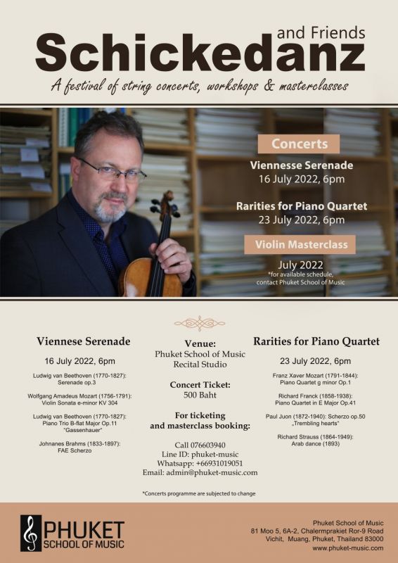 Schickedanz and Friends: String Festival in Phuket