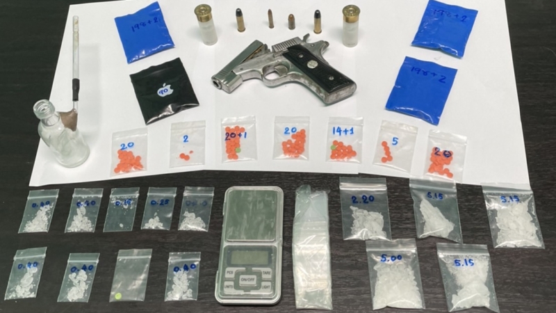 Firearms seized in Chalong, Rawai drug raids