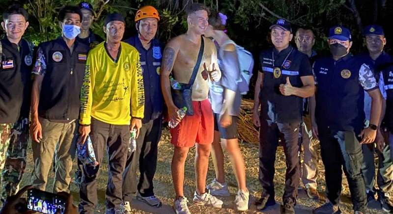 Lost tourists found in Koh Phangan forest