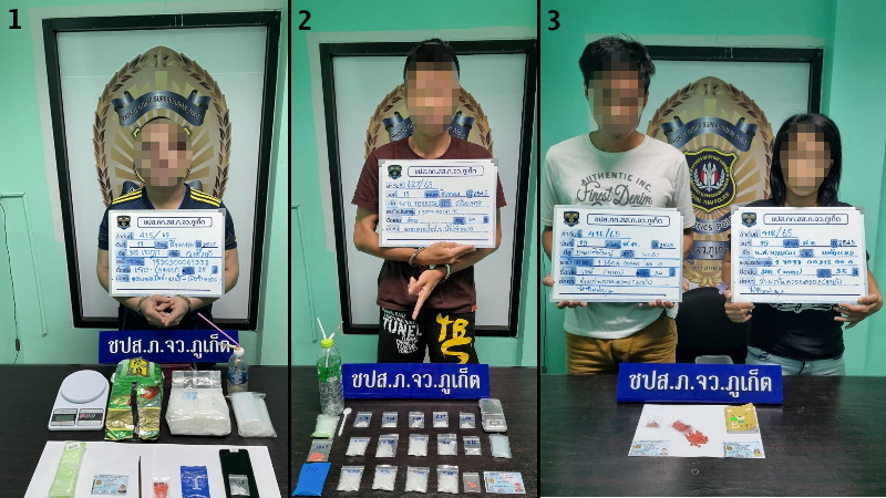 Four drug offenders nabbed in Phuket