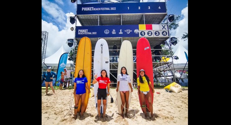 Exciting longboard action on day two of Phuket Surfing Comp