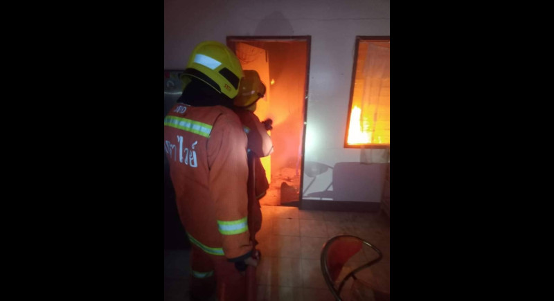 Fire engulfs hotel supply townhome unit