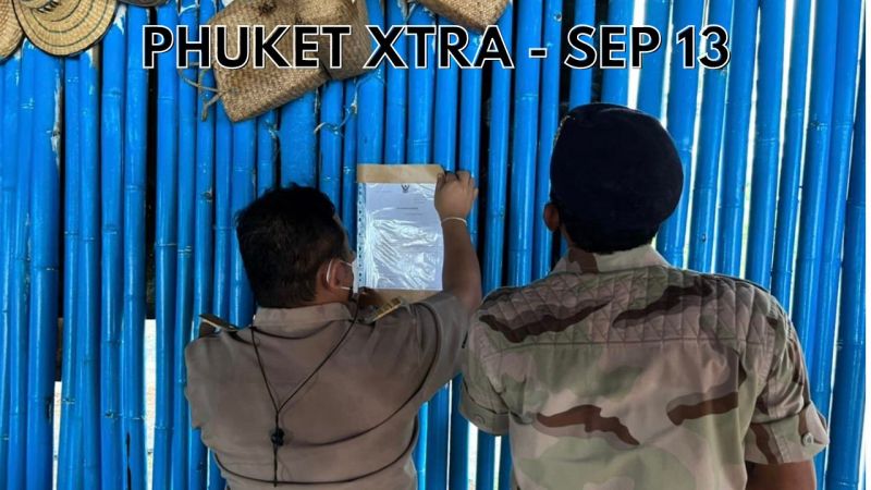 PHUKET XTRA: VIDEO: The last remaining squatters at Layan Beach have been served another final notice  || September 13
