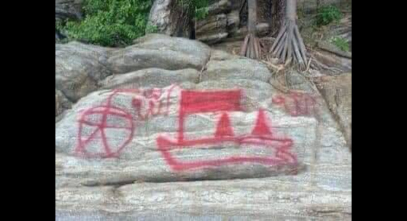 Rocks tagged at Racha Yai