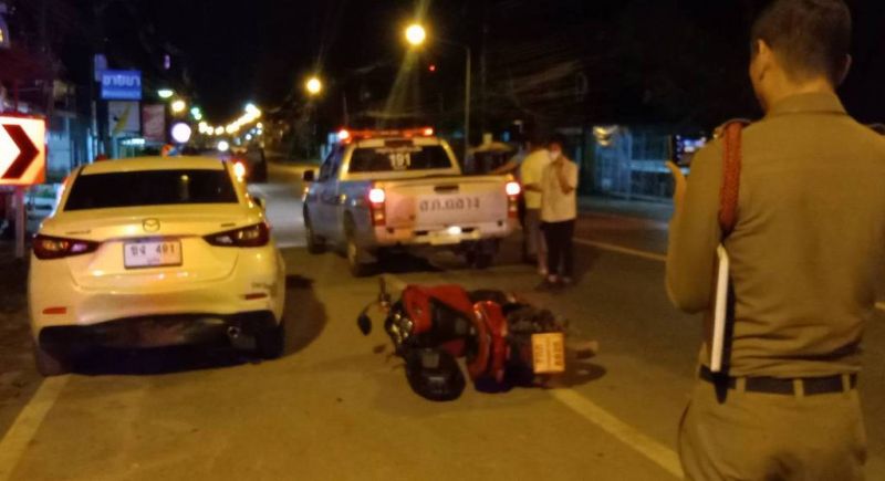 Unidentified foreigner killed in motorbike crash