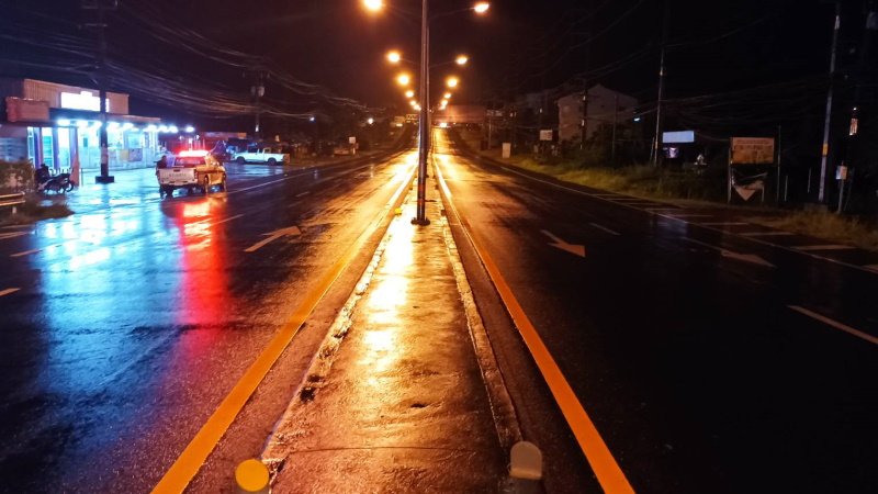 Slippery road blamed for motorcyclist’s death in Phuket