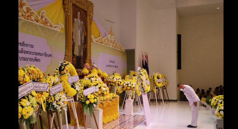Wreath laying ceremony honours King Bhumibol