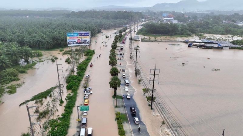 Major roads affected by flooding