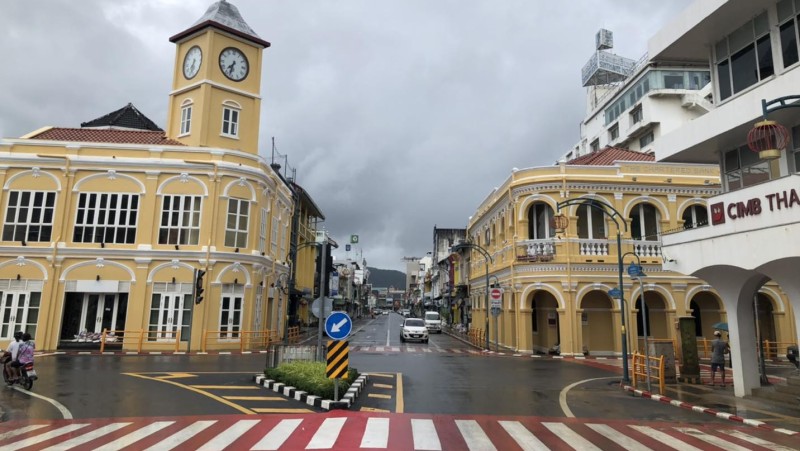 Phuket Town floodwaters, danger subsides
