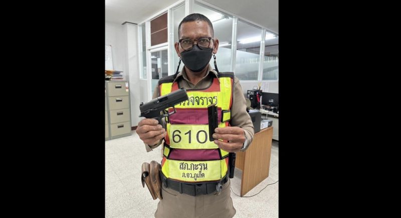 Phuket police undergo drug tests, gun checks