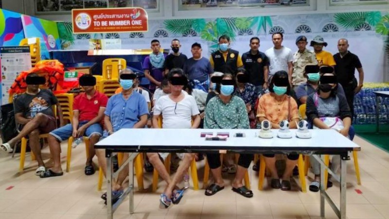 Gamblers arrested in Baan Don