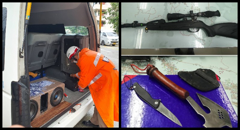 Phuket van driver charged for drugs, carrying weapons