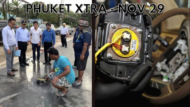 PHUKET XTRA: VIDEO: Landowners push for Kathu-Srisoonthorn Rd., Airbags recall, Water management || November 29