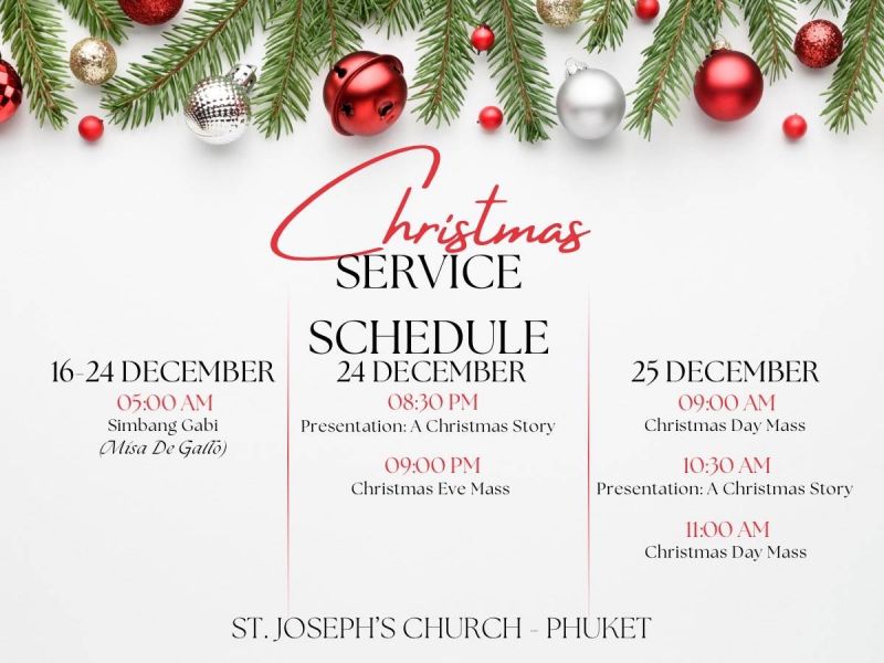 St Joseph Church Phuket - Christmas Servie