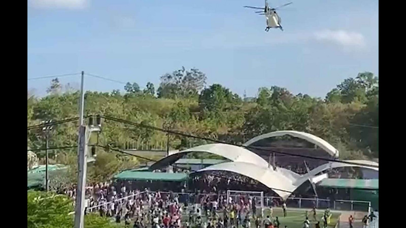 Navy sorry after helicopter blows down tents, hurting kids on Children Day