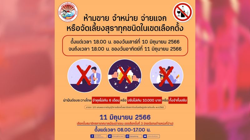 Alcohol ban in force in Patong