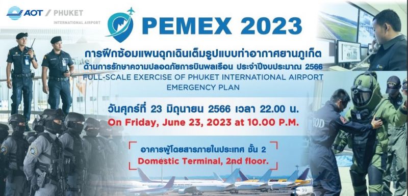 Phuket airport to hold public shooting safety drill
