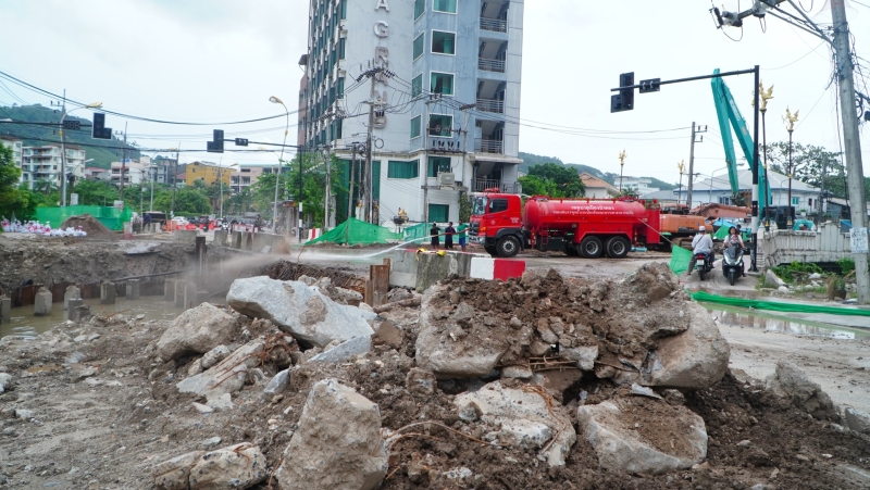 More traffic woes for Patong as Nanai repaved