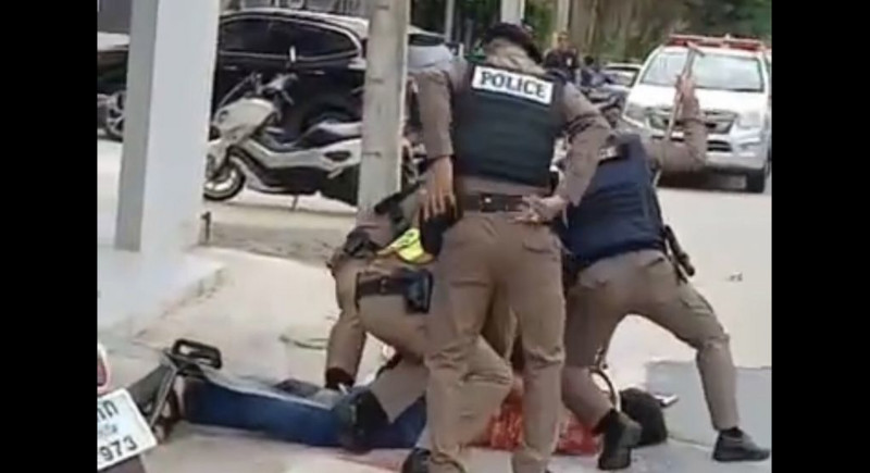 Police tase foreigner to stop rampage on parked cars