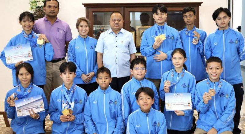 Phuket honours National Youth Games Wushu medal winners