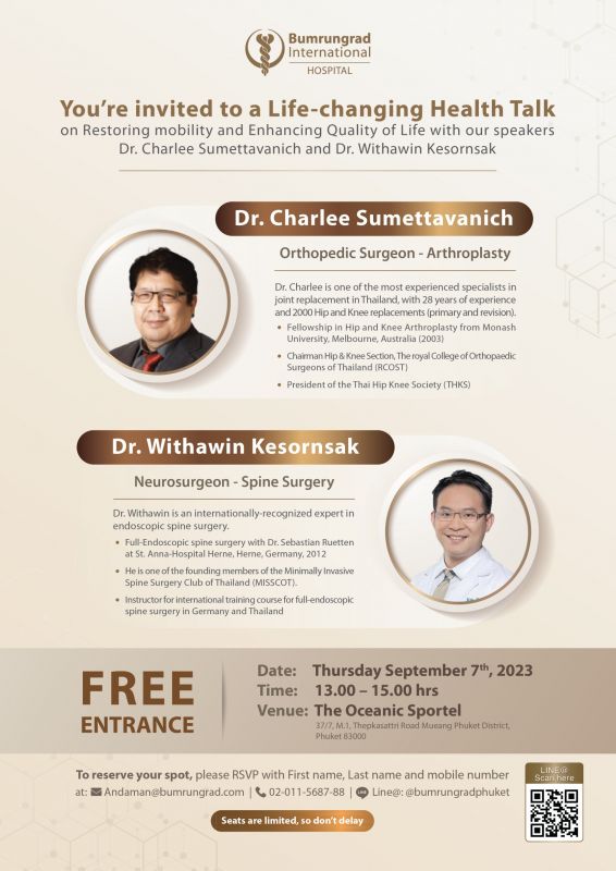 Event: Restoring Mobility and Enhancing Quality of life