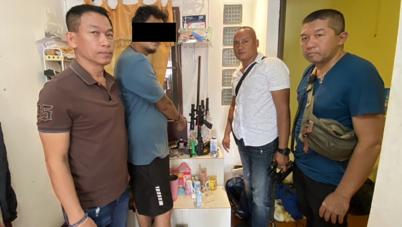Man arrested for airgun shooting in Thalang