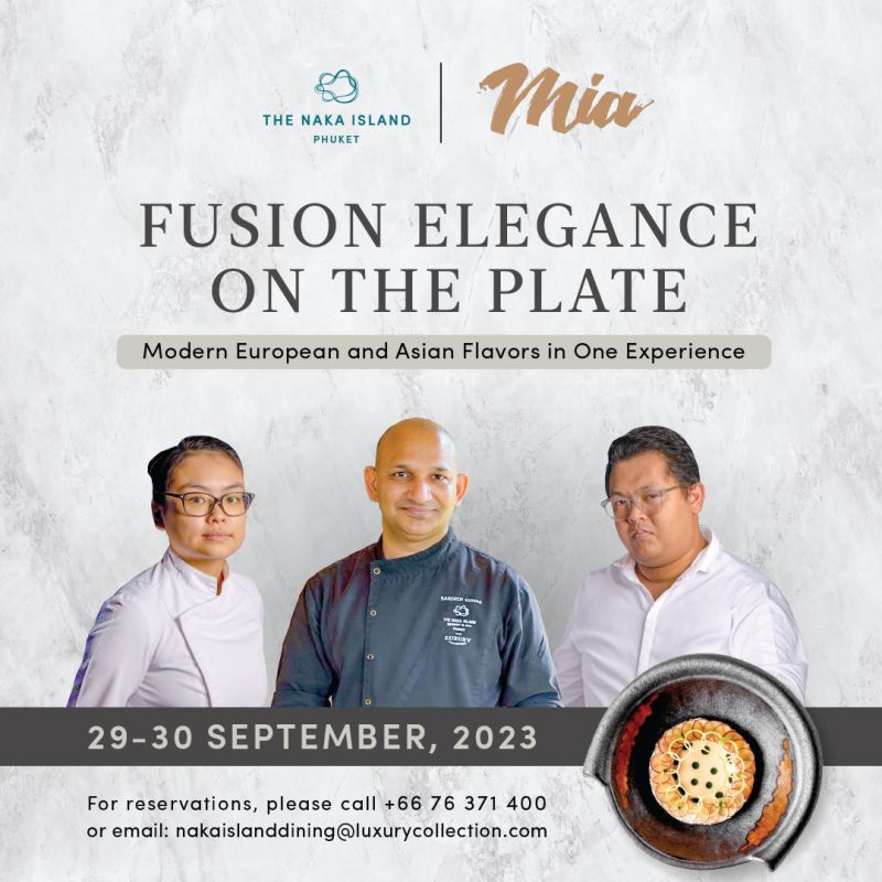 Fusion Elegance on the Plate - The Naka Island, Phuket