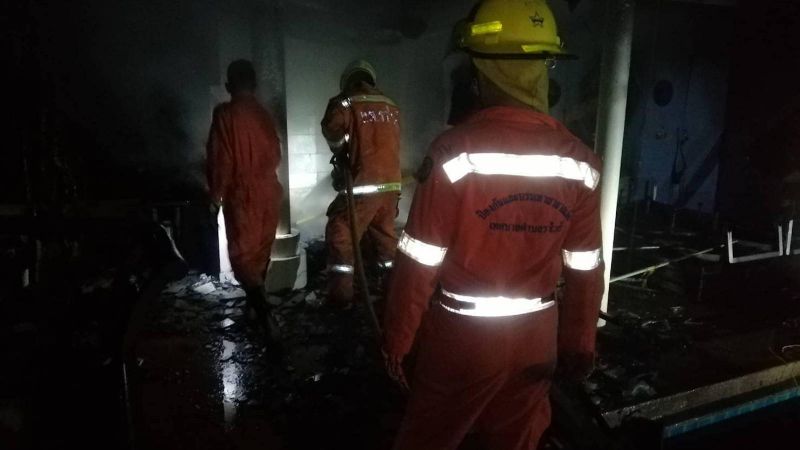 Fire damages pool villa in Rawai